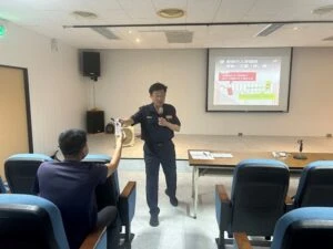 台電員工交安研習  交警應邀宣導交安