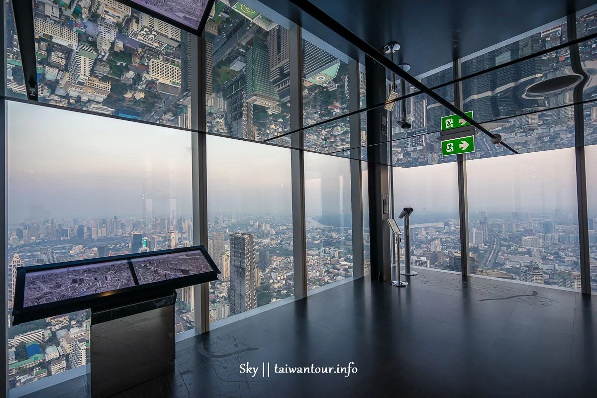 曼谷景點【Mahanakhon SkyWalk】king power全泰國最高360觀景台.門票價格.交通