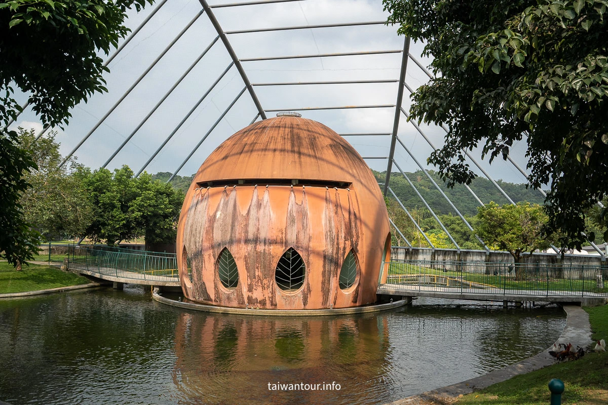 【九九峰動物樂園】南投草屯景點.巨型天網鳥籠.台版侏儸紀恐龍丘