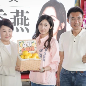 徐瑄灃潭子感恩茶會　盧秀燕、江啟臣站台力挺連任