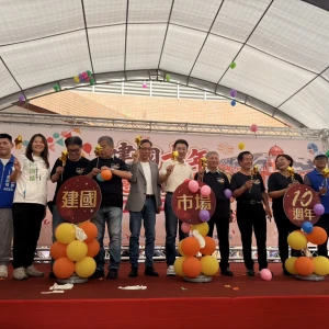 建國市場遷建十週年　江啟臣：擦亮「臺中味」城市品牌